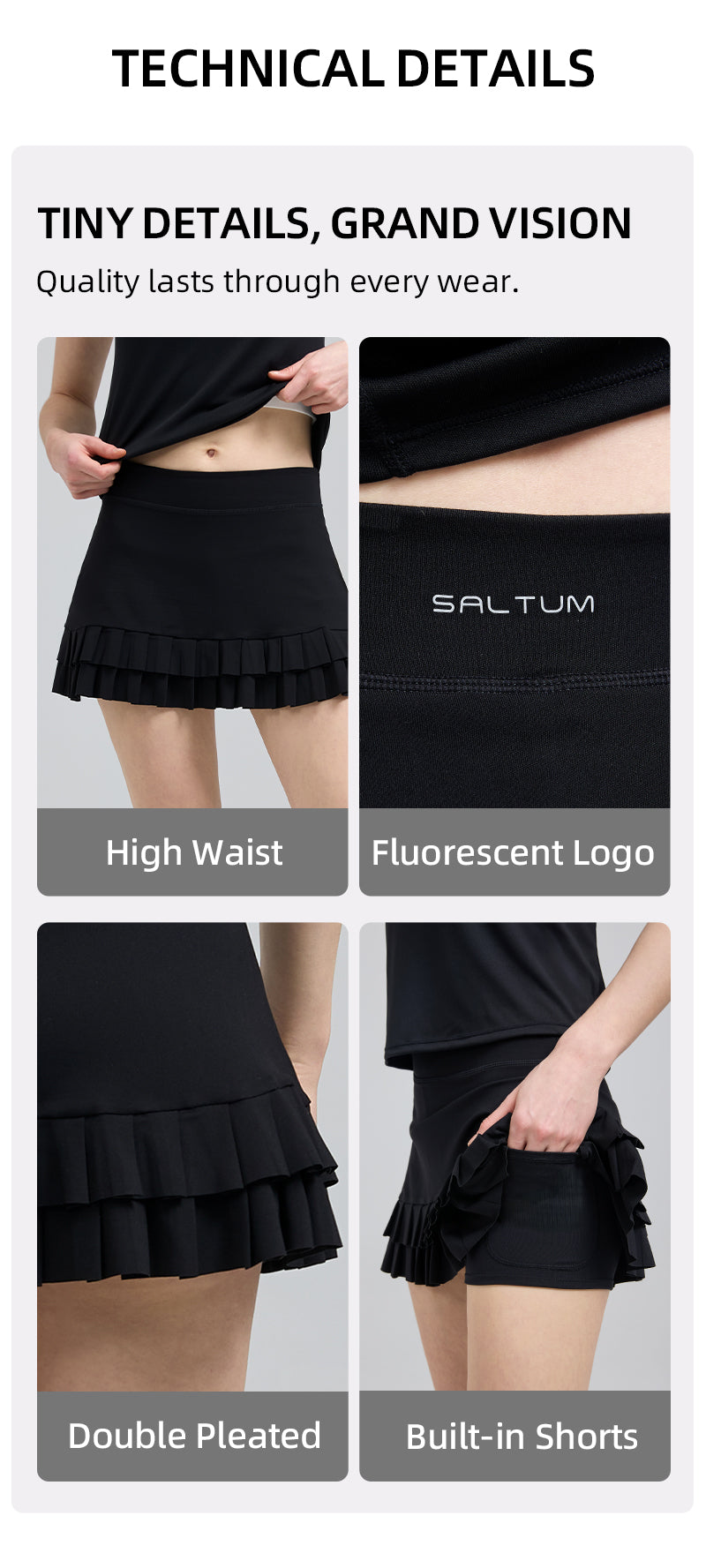 HiTense™ Double Pleated Skirt-alo-lululemon