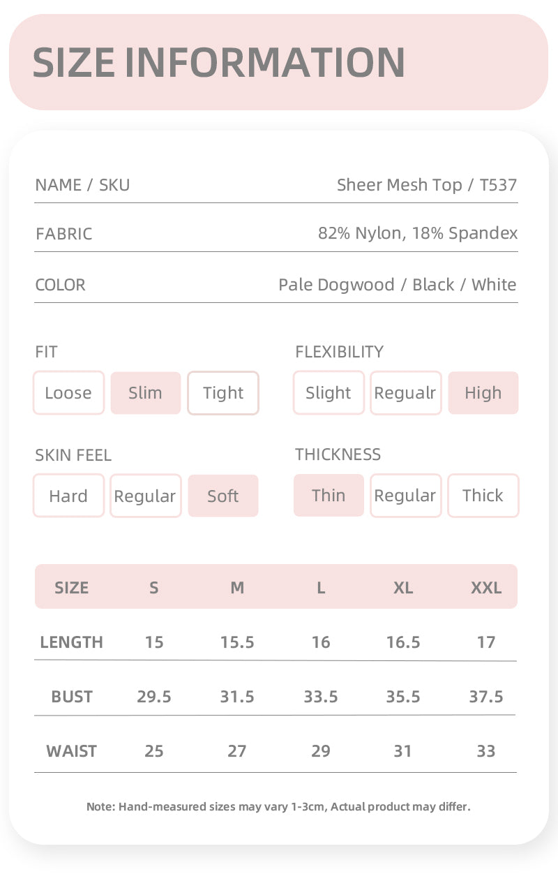 Saltum - Sheer Mesh Top