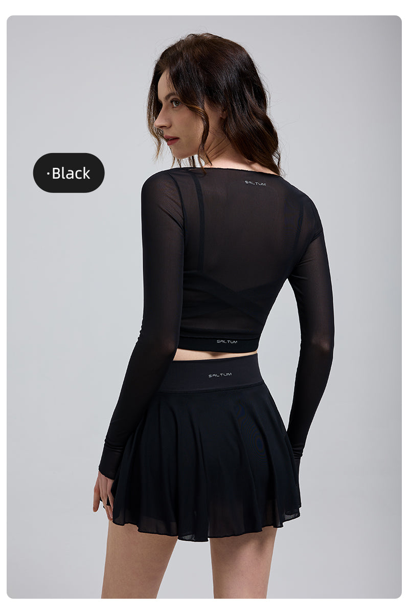 Saltum - Sheer Mesh Top