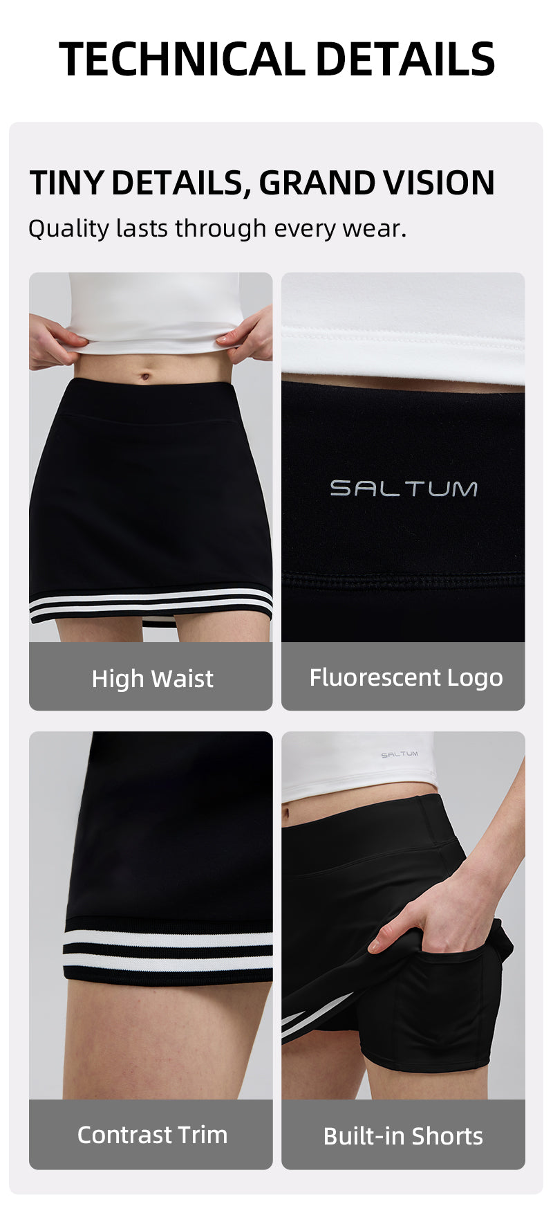 2.0 Tennis Golf Skirt-saltumsports.com