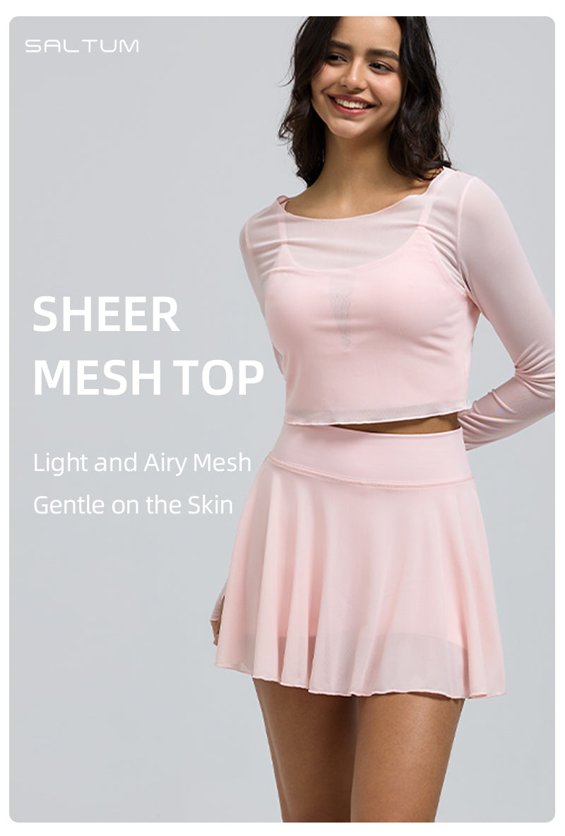 Saltum - Sheer Mesh Top