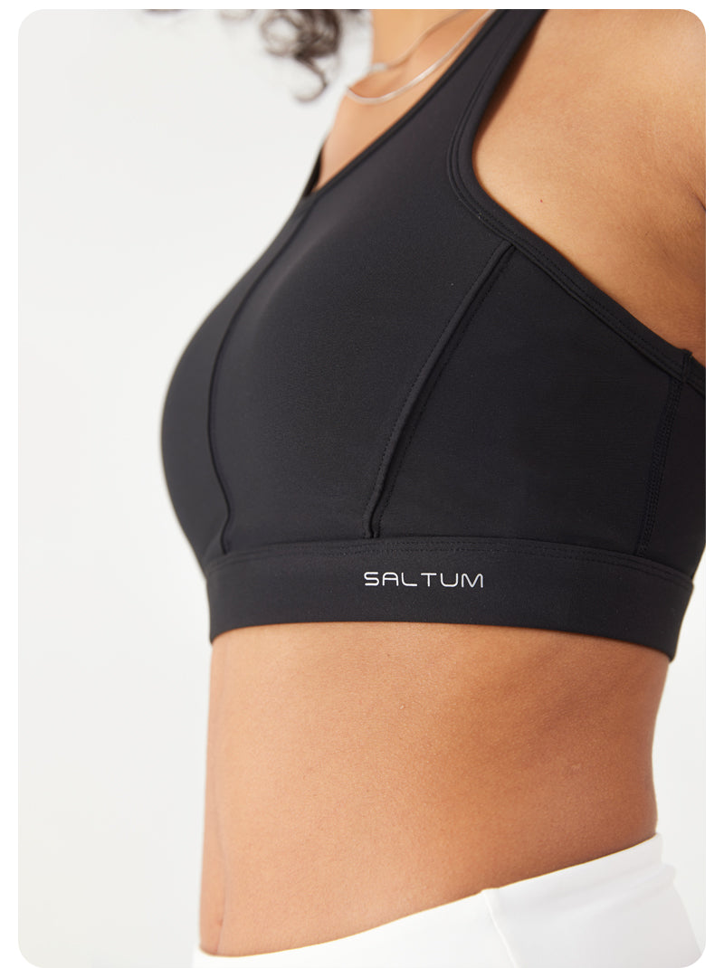 HiTense™ High Support Laser-Cut Sports Bra-Lt Green