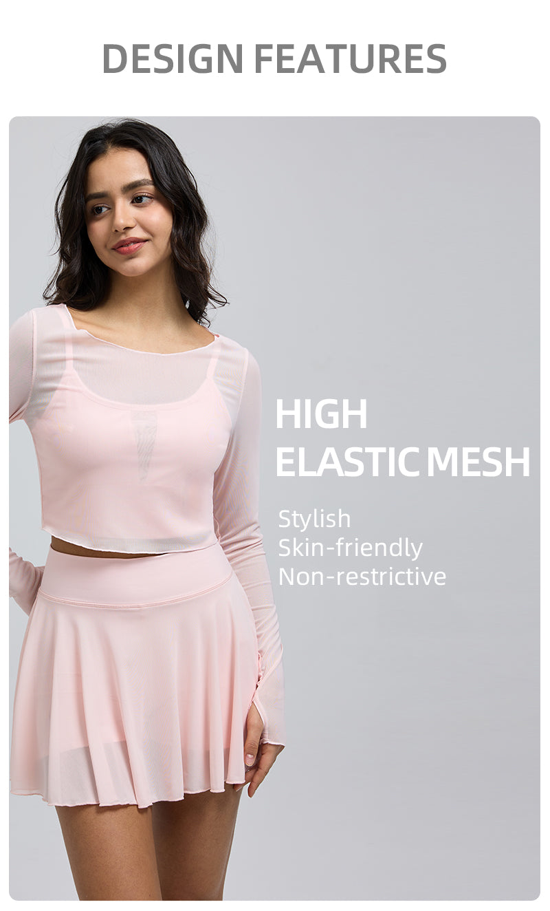 Saltum - Sheer Mesh Top