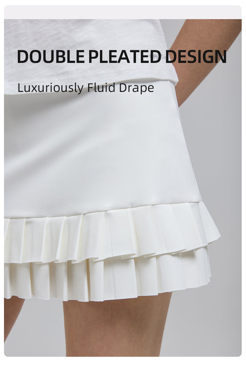 HiTense™ saltumsport Double Pleated Skirt