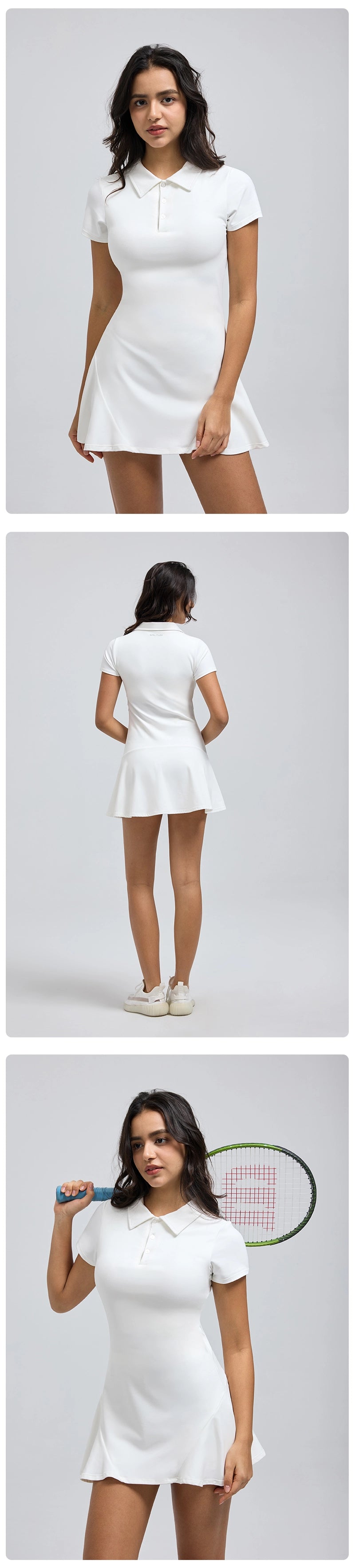 Saltum Sports - 2.0 Short Sleeve Tennis Dress with ShortsHiTense High-Rise Pleated Mini Skirt-Lt Green saltumsports-ALO-LULULEMON