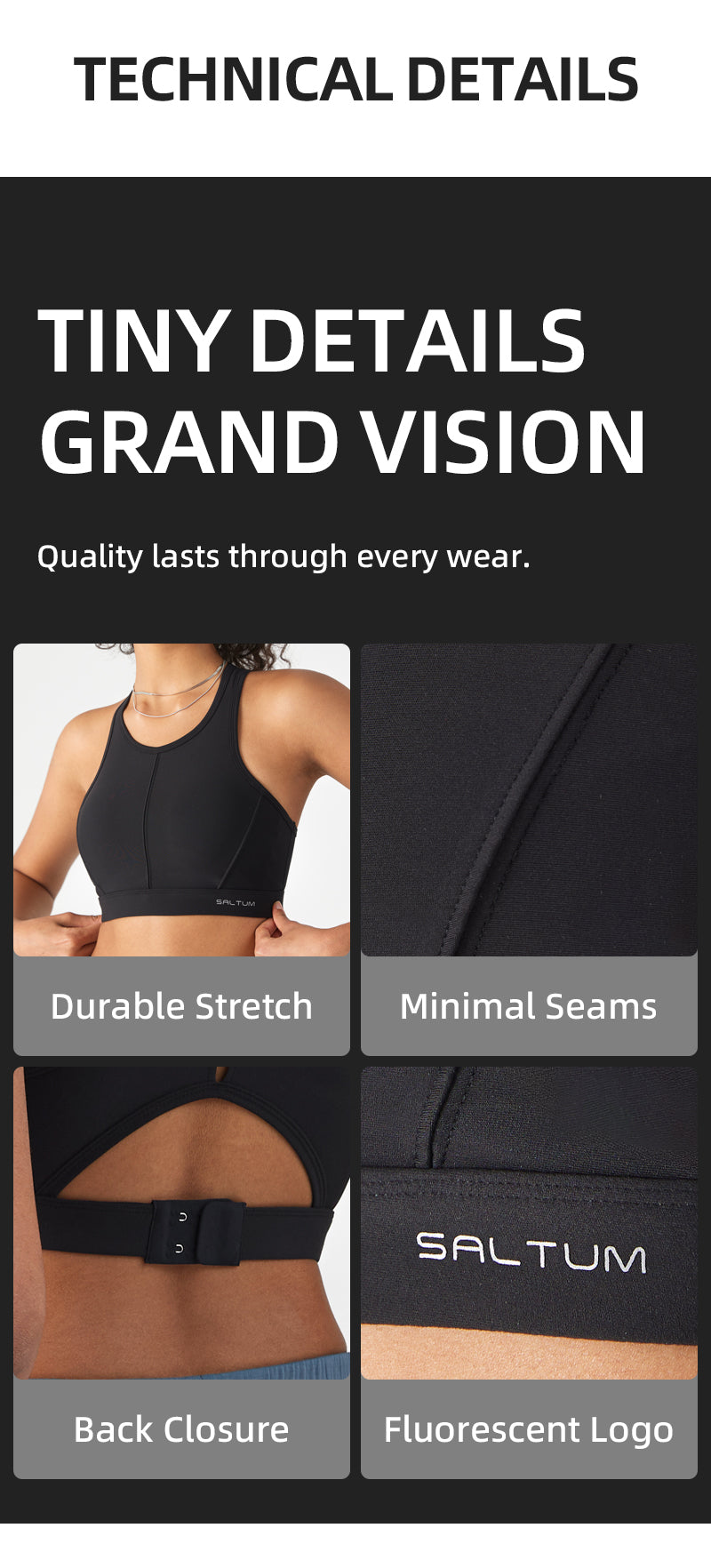HiTense™ High Support Laser-Cut Sports Bra-Lt Green