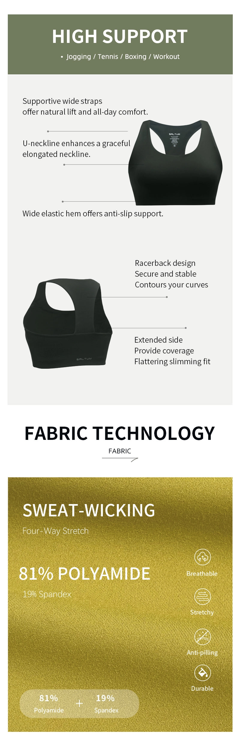saltum sports bra