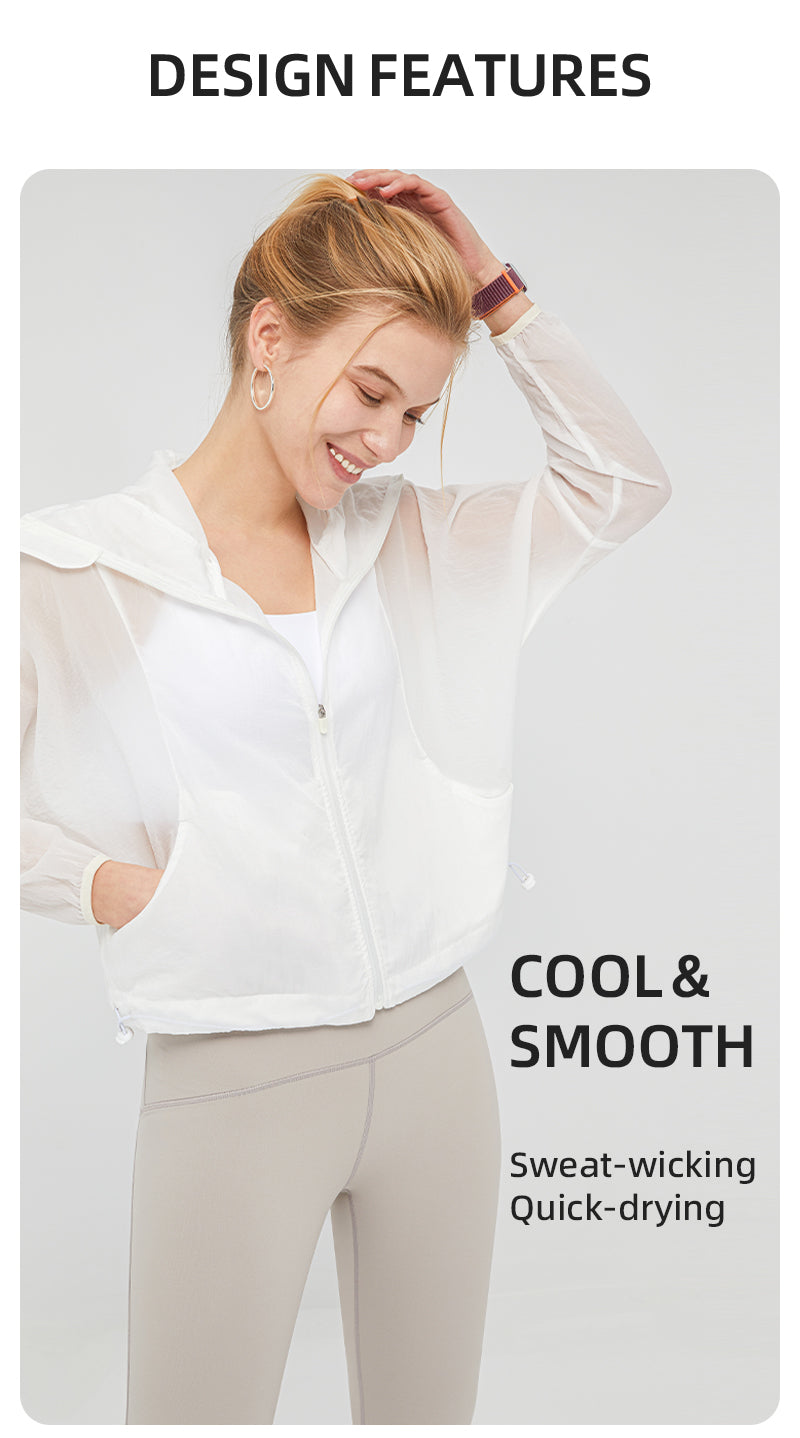 Saltum - Lightweight UV Protection Jacket with Hood for Women