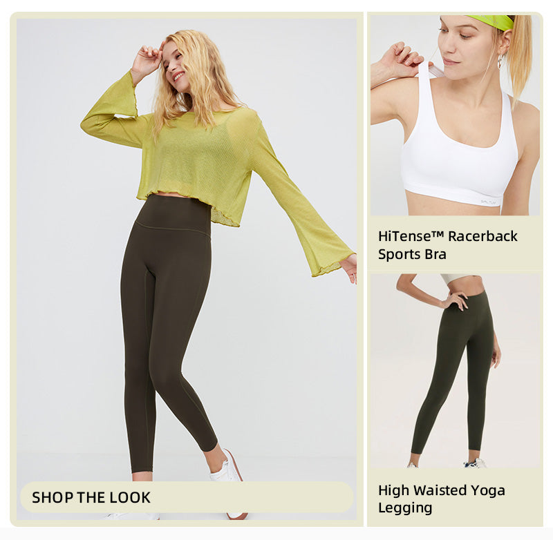 Saltum - Sustainable Everyday-Women's Loose Mesh Sheer Tops