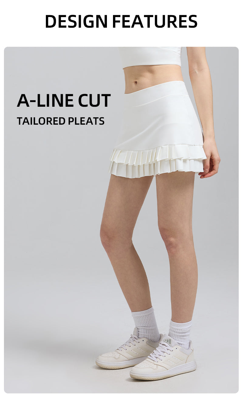 HiTense™ saltumsport Double Pleated Skirt
