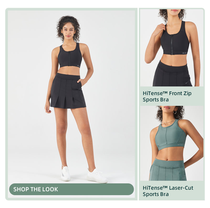 HiTense High-Rise Pleated Mini Skirt-Lt Green saltumsports-ALO-LULULEMON